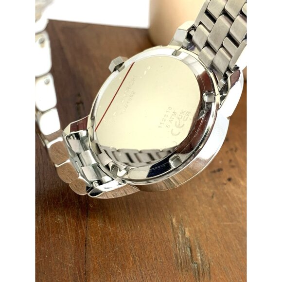 Tory Burch Women's Watch TBW1052 Quartz Chronograph Cream Dial Two Tone Steel - Picture 7 of 14